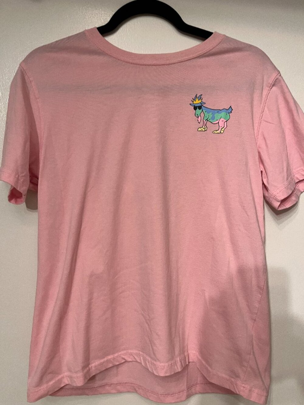 GOAT USA Boys XL Pink Short-Sleeved T-Shirt (Logo on Front and Back)